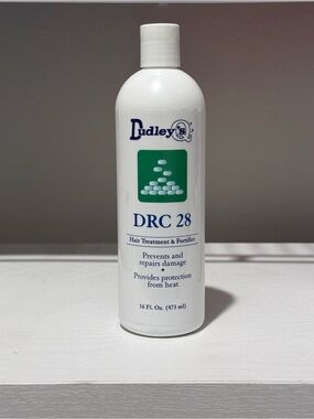 Dudley DRC 28 Hair Treatment & Fortifier - White Bottle with Green Label